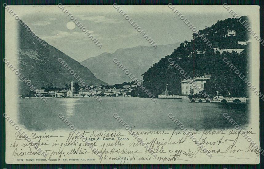 Como Torno Chiaro di Luna PIEGA cartolina QK3548 – fronte