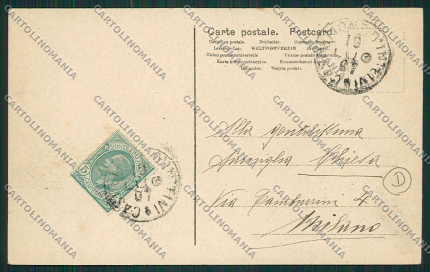 Como Castiglione d'Intelvi cartolina QK3553 – retro
