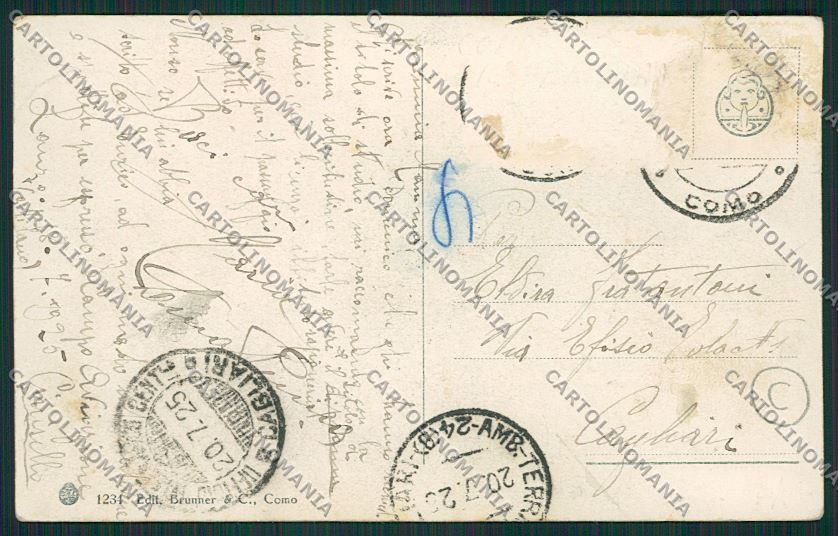 Como Lanzo d'Intelvi Funicolare cartolina QK3566 – retro