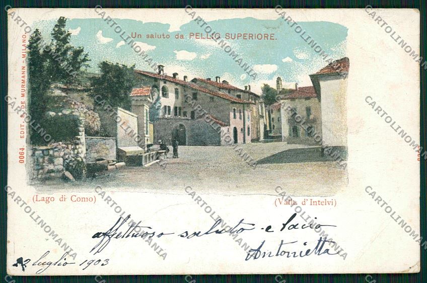 Como Pellio cartolina QK3610 – fronte
