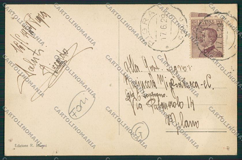 Como Pigra FORI ABRASA cartolina QK3624 – retro