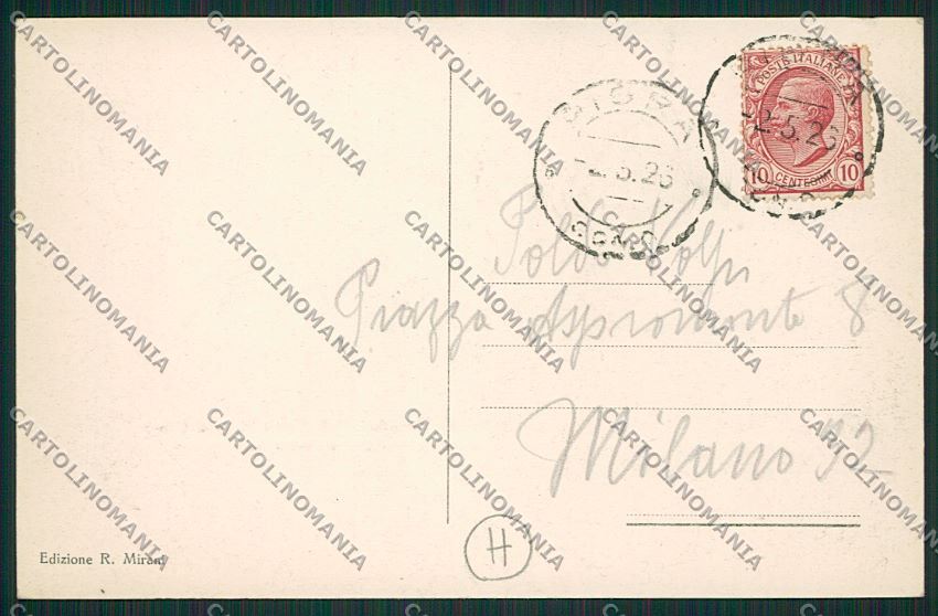 Como Pigra STRAPPINO cartolina QK3625 – retro