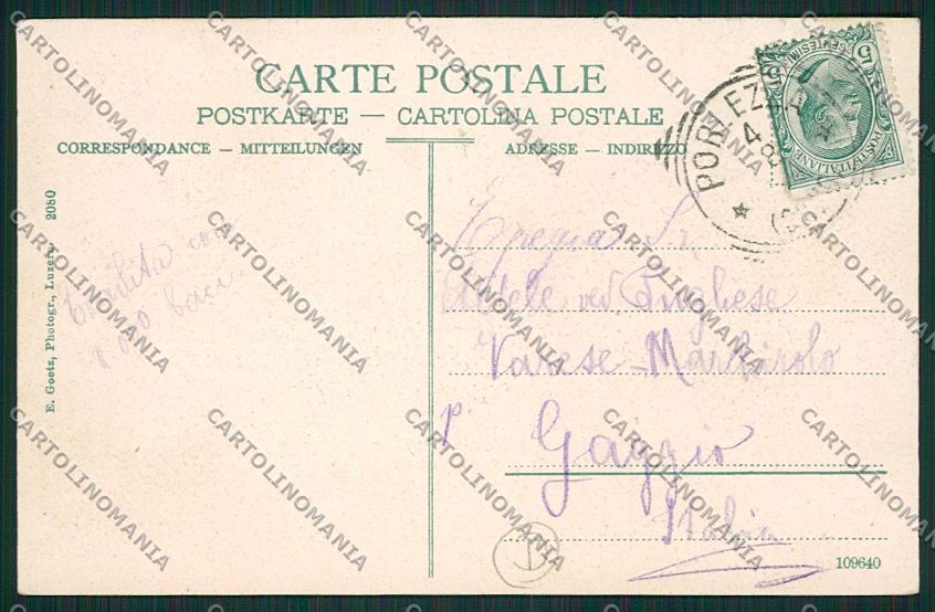 Como Porlezza cartolina QK3653 – retro