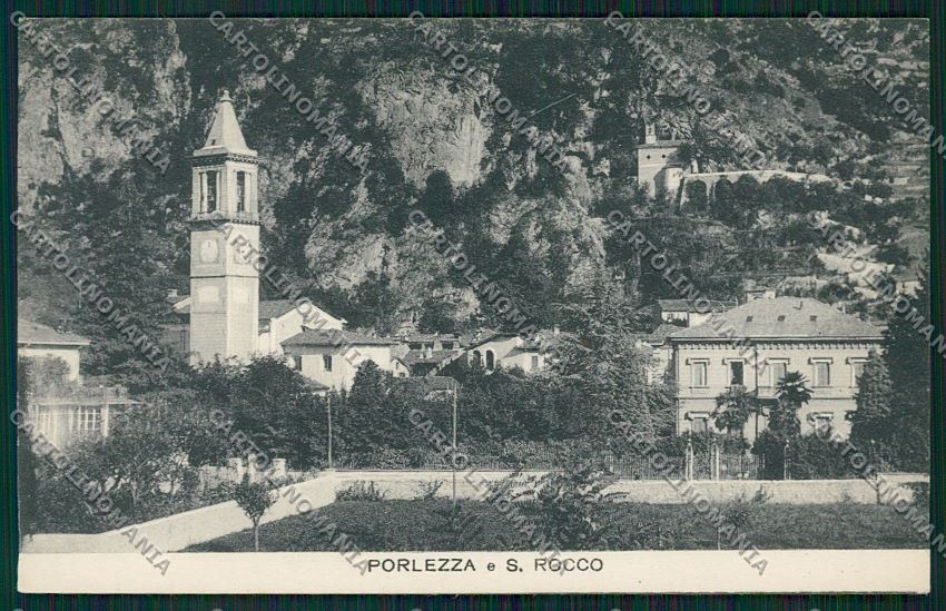 Como Porlezza San Rocco cartolina QK3654 – fronte