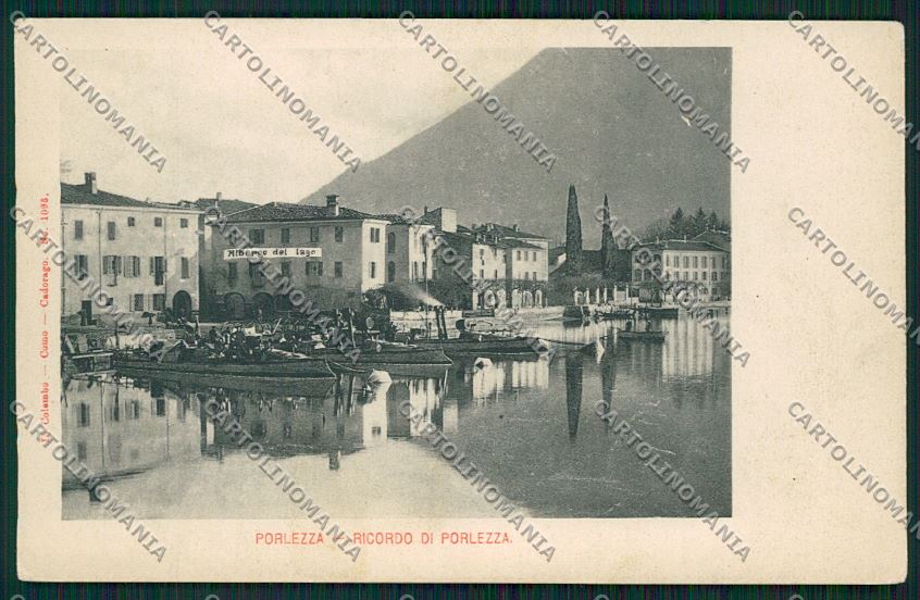 Como Porlezza PIEGHINA cartolina QK3659 – fronte