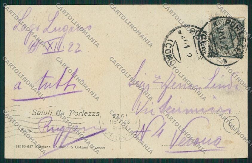 Como Porlezza Lavandaie cartolina QK3666 – retro
