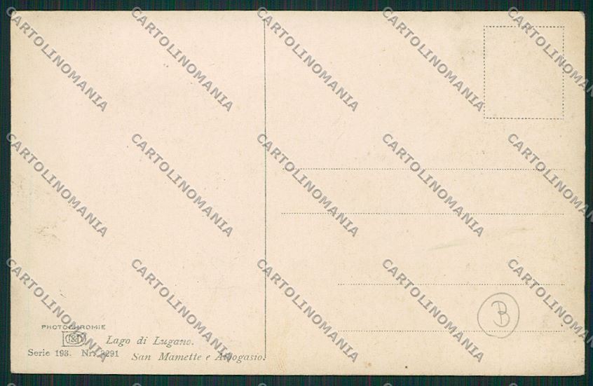 Como San Mamette cartolina QK3668 – retro