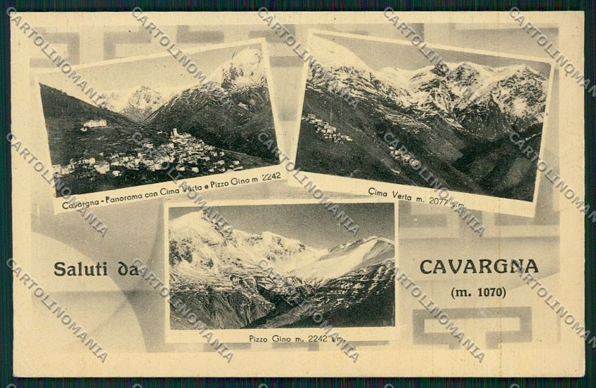Como Cavargna Saluti da ABRASA cartolina QK3679 – fronte
