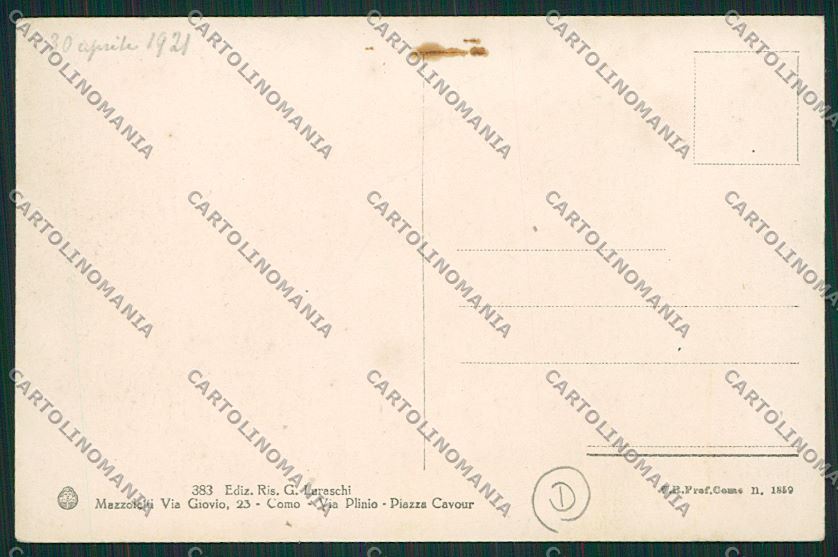 Como Albiolo cartolina QK3687 – retro