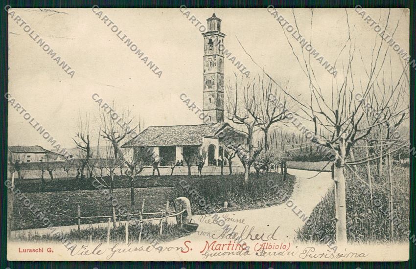 Como Albiolo San Martino cartolina QK3689 – fronte