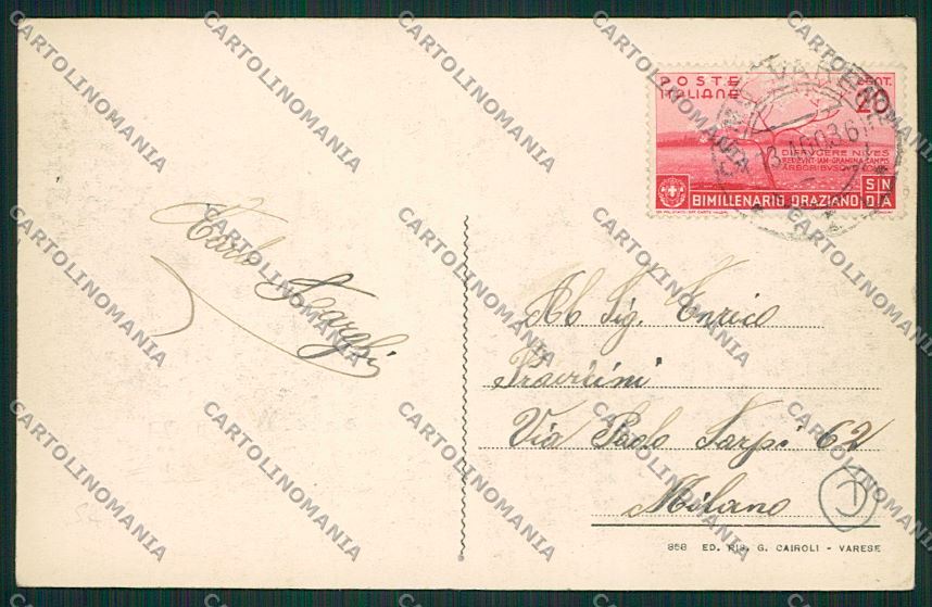 Como Binago cartolina QK3712 – retro