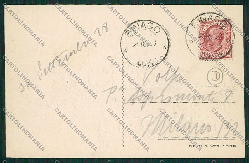 Como Binago cartolina QK3713 – retro