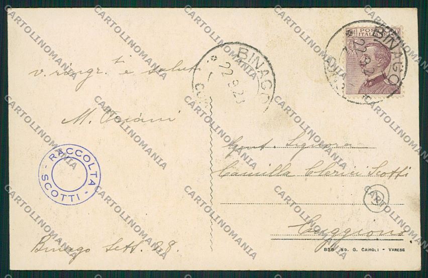 Como Binago cartolina QK3714 – retro
