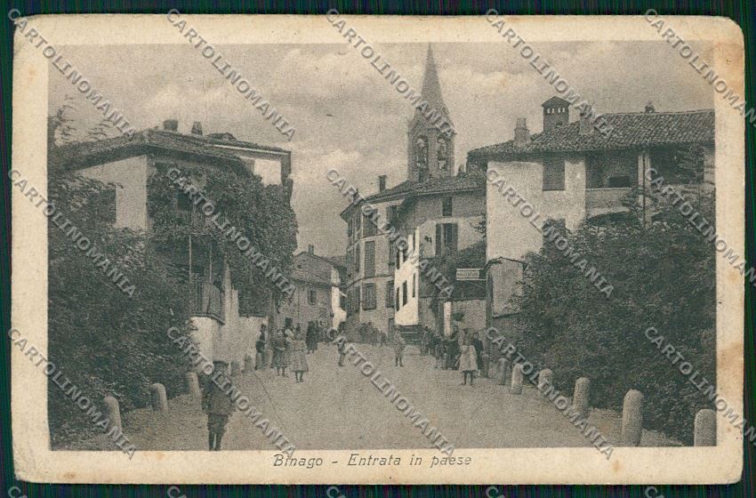 Como Binago PIEGHINE cartolina QK3715 – fronte