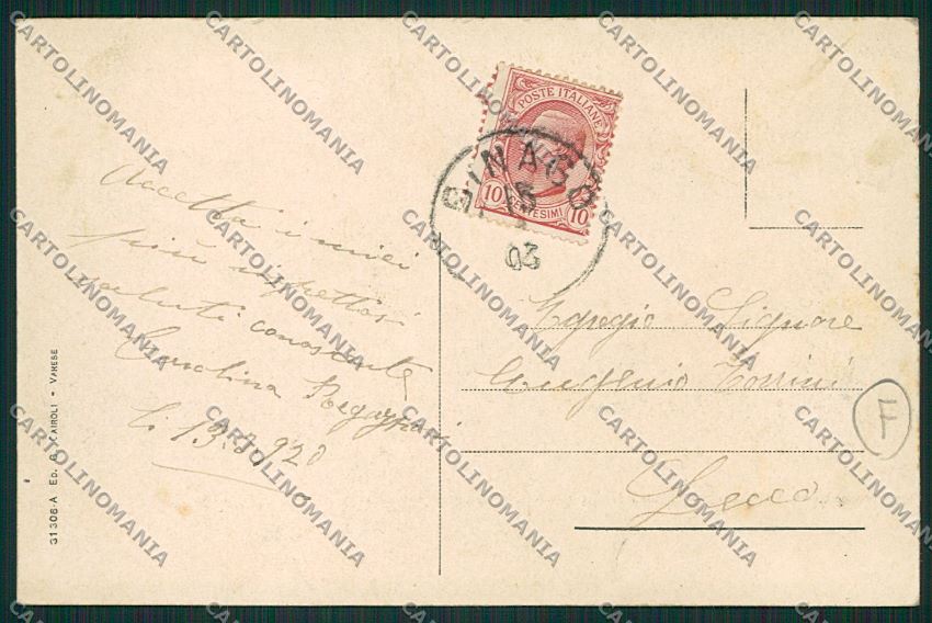 Como Binago cartolina QK3718 – retro