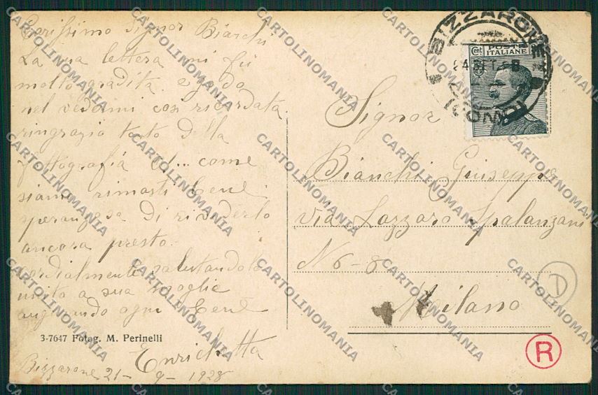 Como Bizzarone cartolina QK3723 – retro