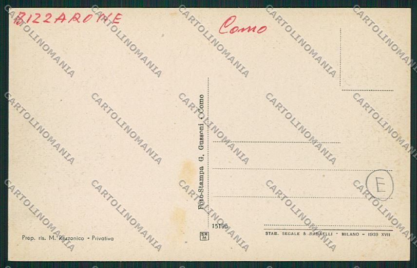 Como Bizzarone cartolina QK3725 – retro