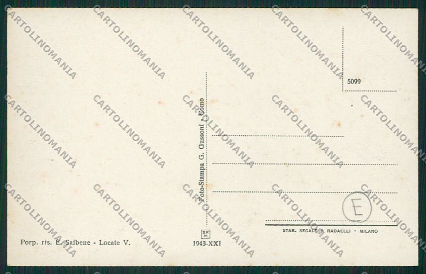 Como Locate Varesino cartolina QK3760 – retro