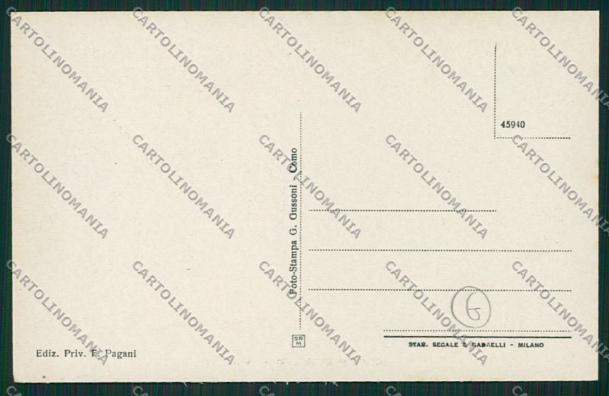 Como Locate Varesino cartolina QK3761 – retro