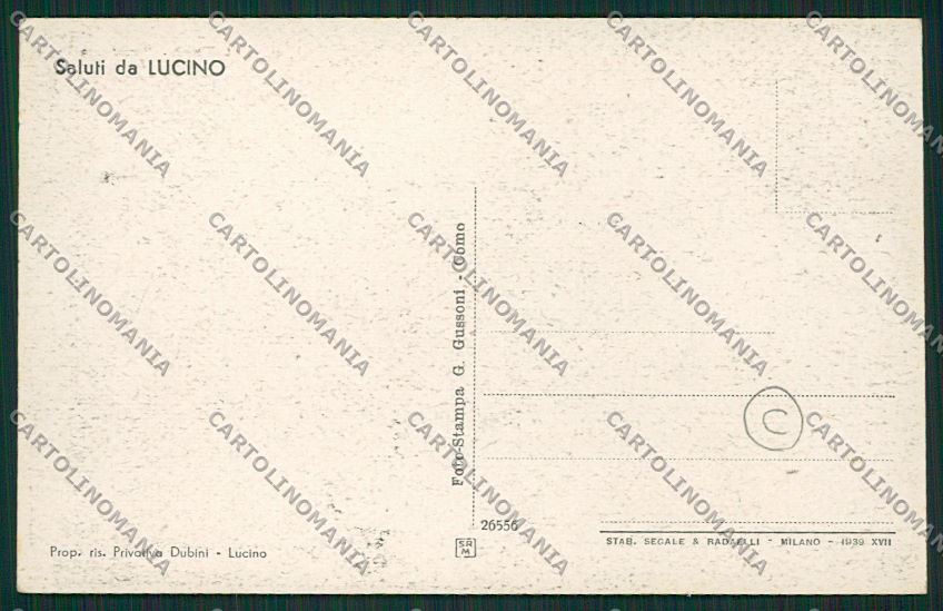 Como Montano Lucino cartolina QK3768 – retro
