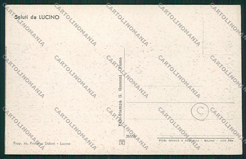 Como Montano Lucino cartolina QK3769 – retro