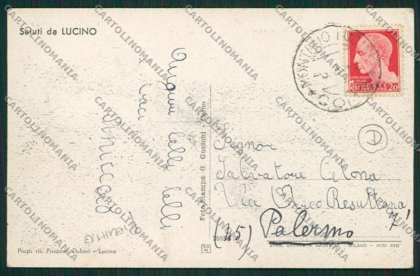 Como Montano Lucino PIEGHINE cartolina QK3771 – retro