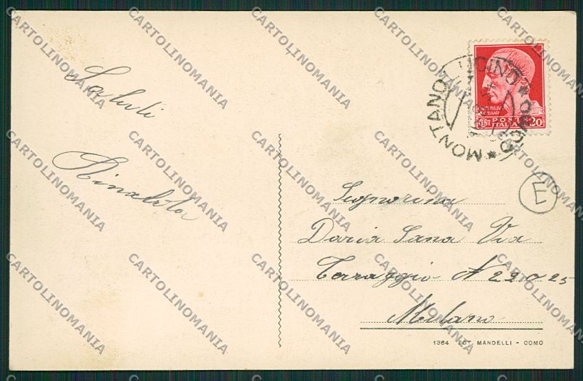 Como Montano Lucino cartolina QK3773 – retro