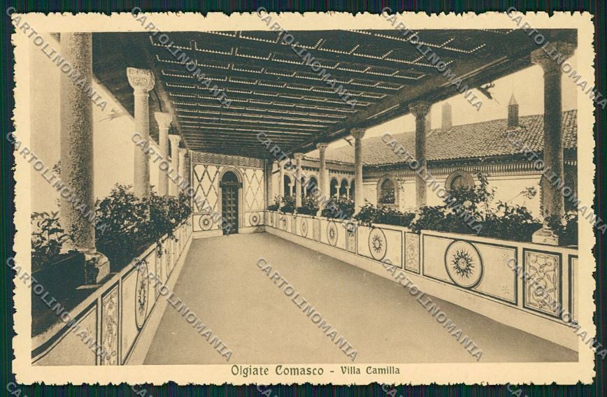 Como Olgiate Comasco Villa Camilla cartolina QK3835 – fronte