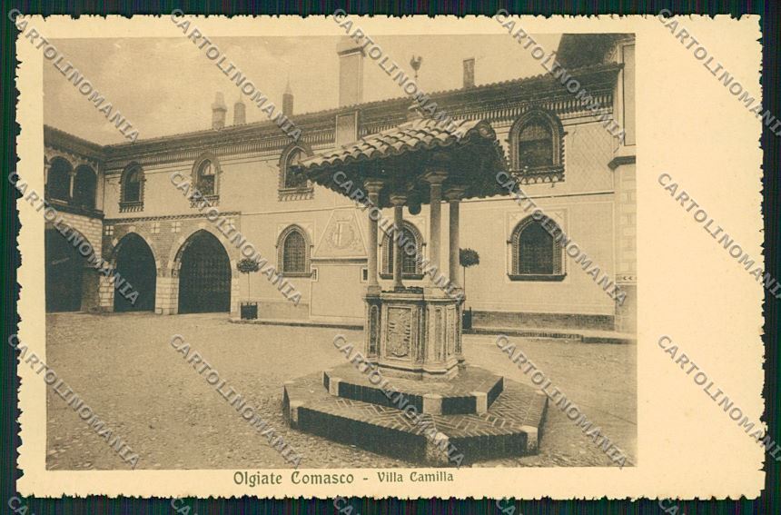 Como Olgiate Comasco Villa Camilla cartolina QK3836 – fronte