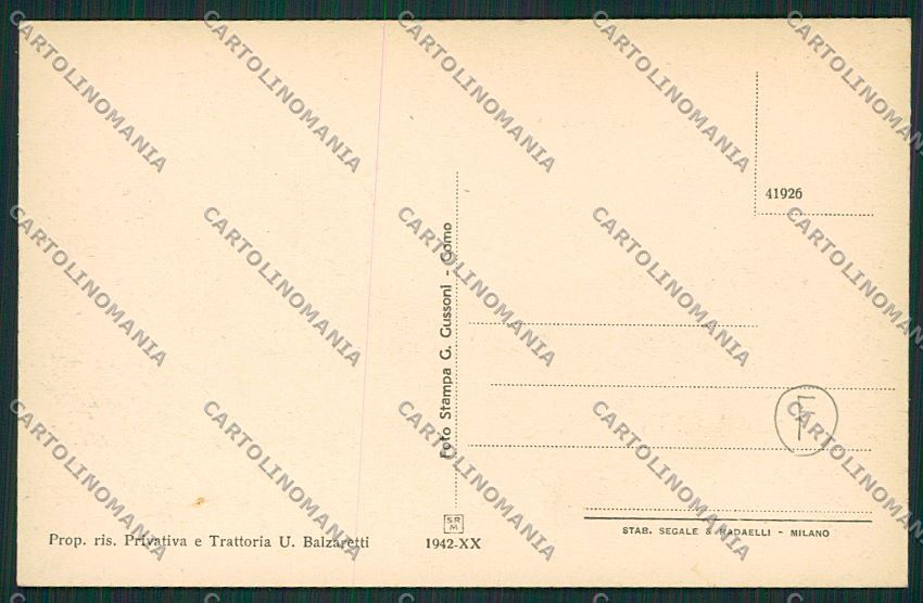 Como Ronago Saluti da cartolina QK3847 – retro