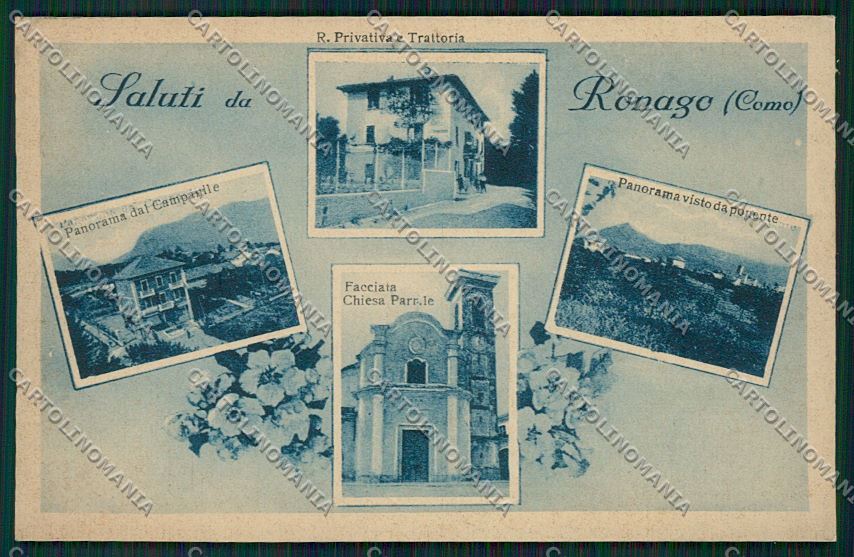 Como Ronago Saluti da cartolina QK3849 – fronte