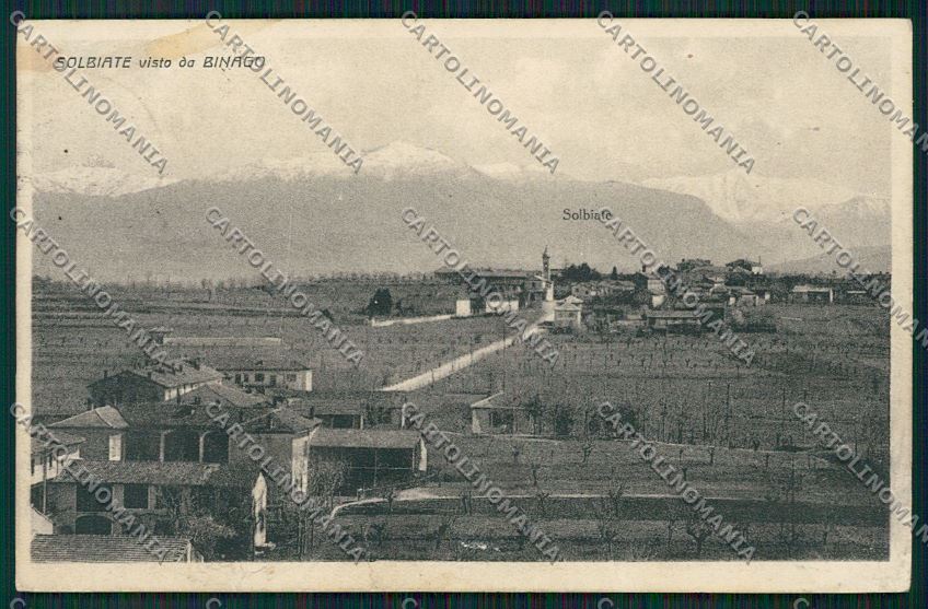 Como Solbiate PIEGHINE cartolina QK3860 – fronte