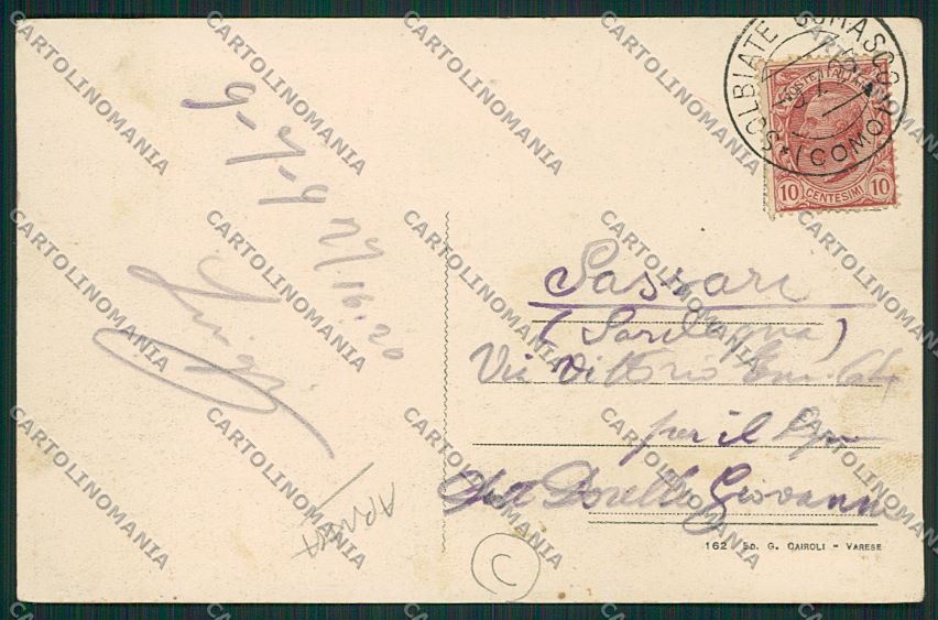 Como Solbiate ABRASA cartolina QK3861 – retro
