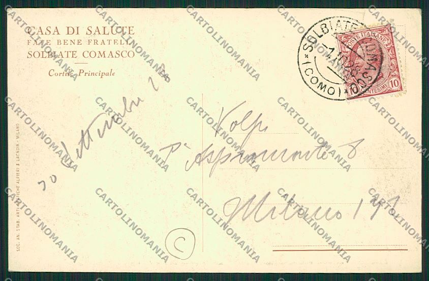 Como Solbiate cartolina QK3864 – retro