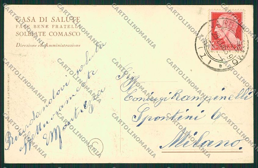 Como Solbiate cartolina QK3866 – retro