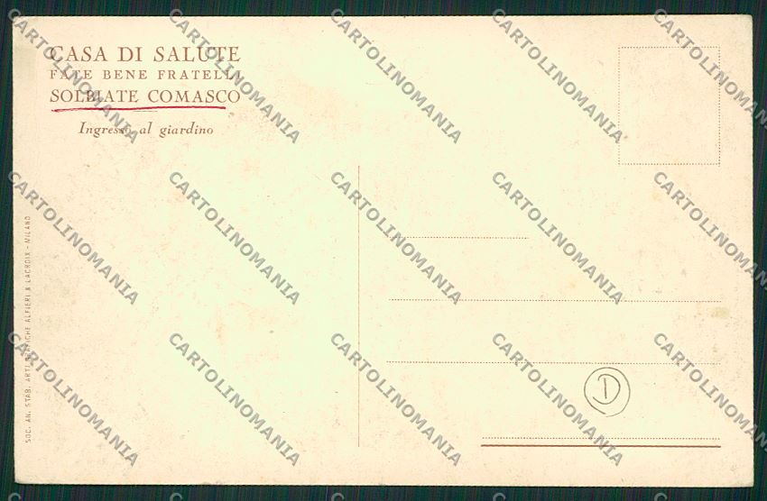 Como Solbiate cartolina QK3870 – retro