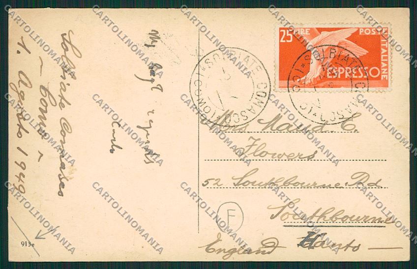 Como Solbiate PIEGA cartolina QK3873 – retro