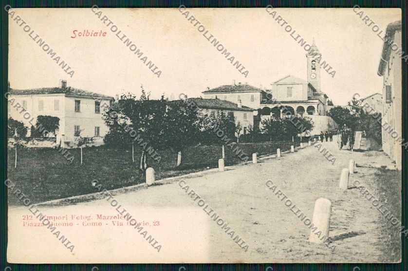 Como Solbiate cartolina QK3875 – fronte