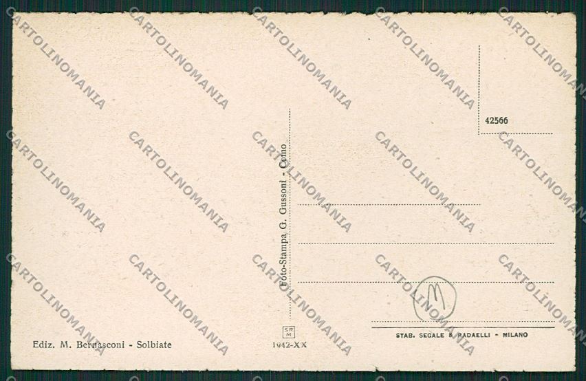 Como Solbiate cartolina QK3882 – retro
