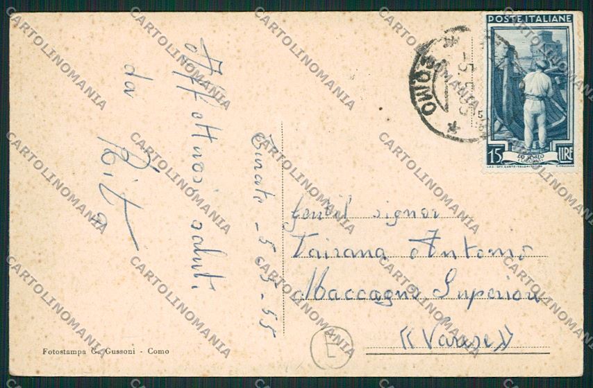 Como Turate cartolina QK3891 – retro