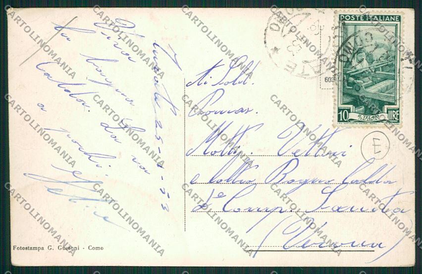 Como Turate Saluti da PIEGA cartolina QK3892 – retro