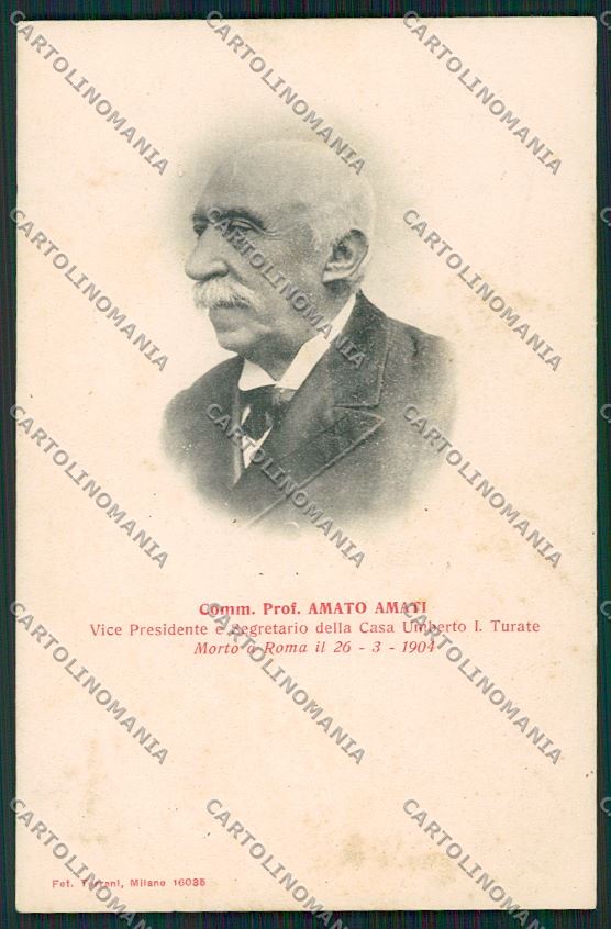 Como Turate Amato Amati cartolina QK3905 – fronte