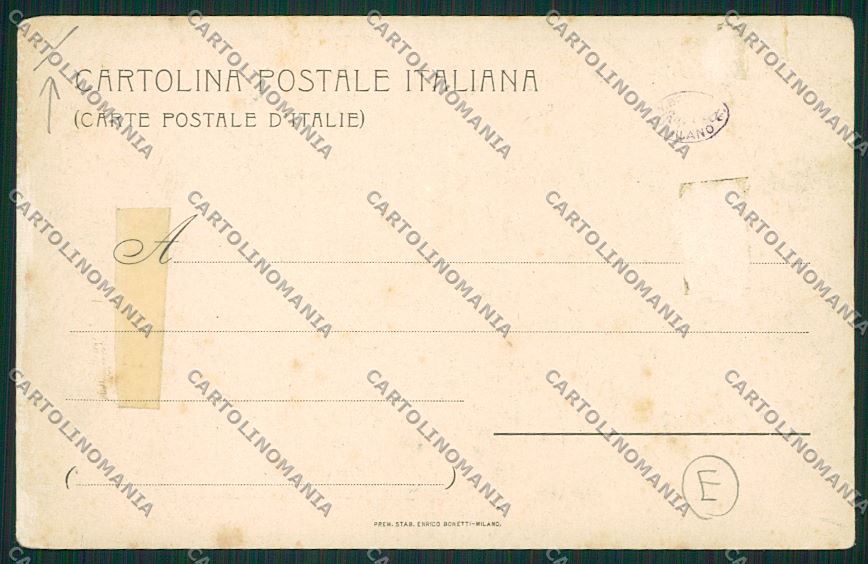 Como Turate Casa Veterani Militari PIEGHINA ABRASA cartolina QK3909 – retro