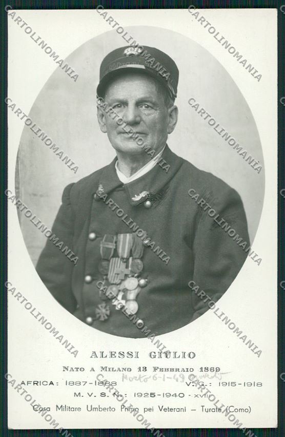 Como Turate Casa Veterani Militari Alessi Foto cartolina QK3915 – fronte