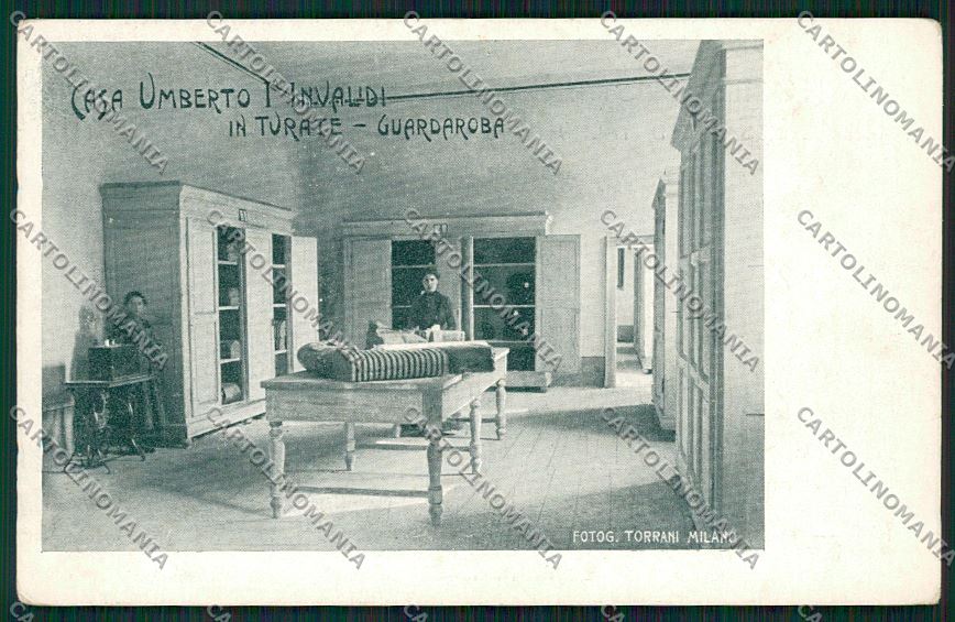 Como Turate Casa Veterani Militari cartolina QK3919 – fronte