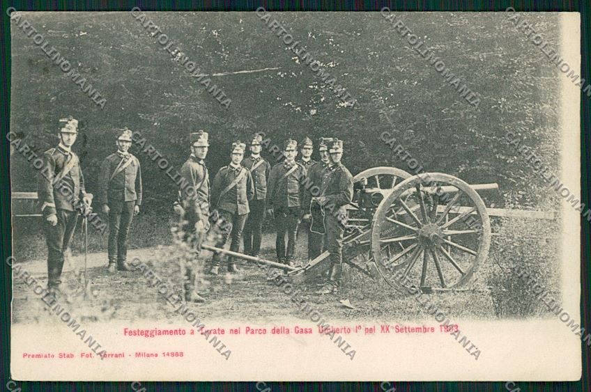 Como Turate Casa Veterani Militari TRACCE UMIDO cartolina QK3924 – fronte