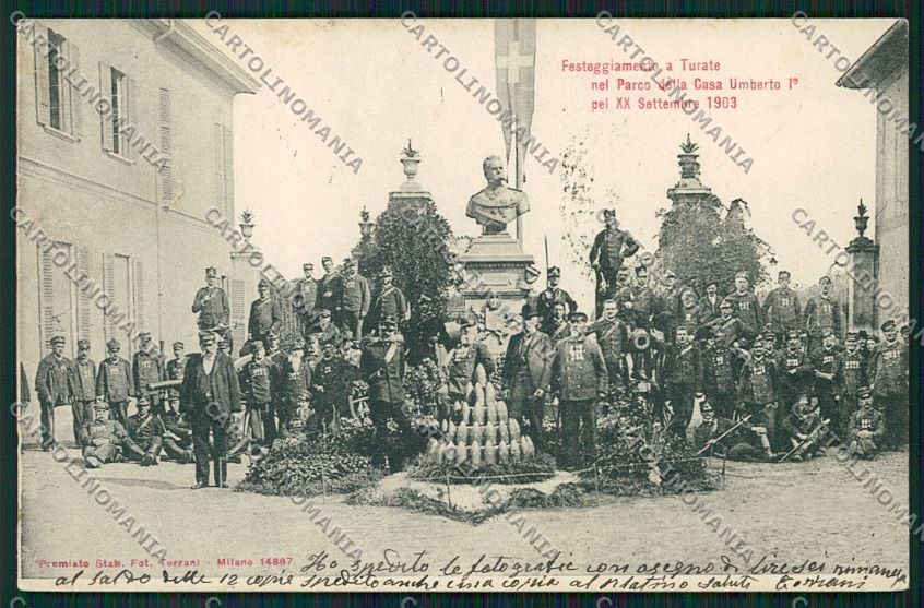 Como Turate Casa Veterani Militari cartolina QK3928 – fronte