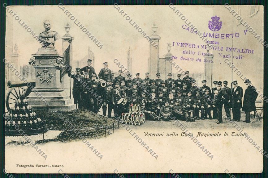 Como Turate Casa Veterani Militari cartolina QK3930 – fronte