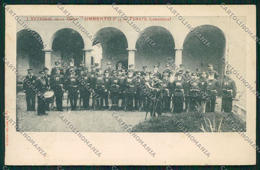Como Turate Casa Veterani Militari cartolina QK3933 – fronte