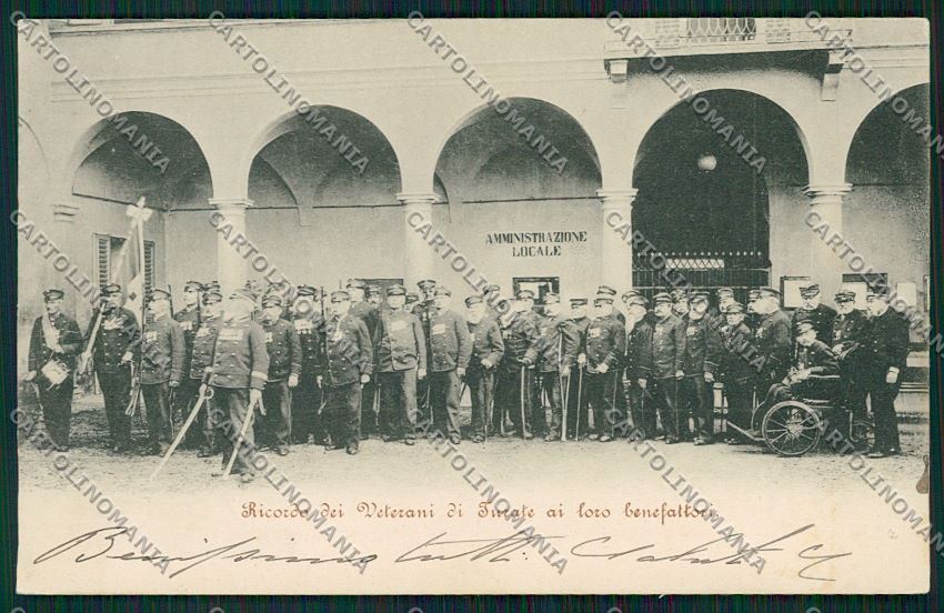 Como Turate Casa Veterani Militari cartolina QK3937 – fronte